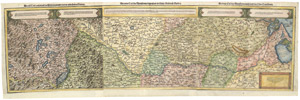 Lot 269, Auction  105, Münster, Sebastian, Rheinstrom. 3 montierte Tafeln in Altkolorit. 