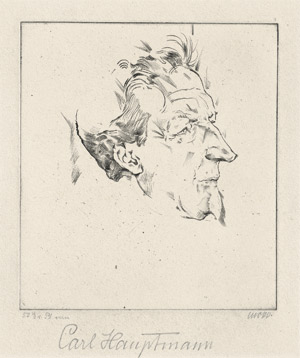 Los 8261 - Oppenheimer, Max - Carl Hauptmann - 0 - thumb
