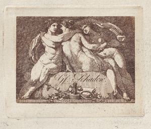 Lot 5381, Auction  115, Schadow, Johann Gottfried, Besuchskarte