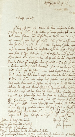 Los 2028 - Huber, Therese - Brief an Elise Bürger. 1821 - 0 - thumb