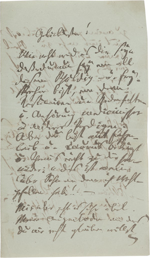 Los 2032 - Kerner, Justinus - Brief an Gustav von Pfaff. 1851 - 0 - thumb