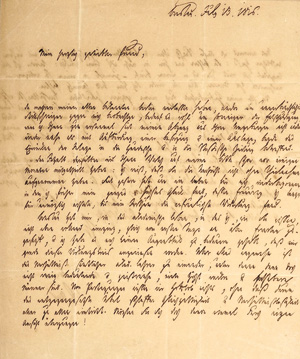 Los 2040 - Passow, Franz Ludwig - Brief aus Breslau an Gustav Köpke. 1816 - 0 - thumb