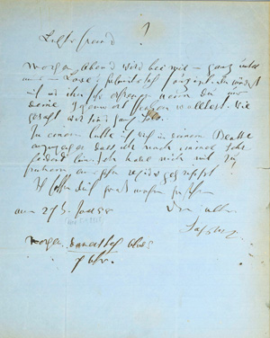 Los 2045 - Saphir, Moritz Gottlieb - Brief an Adolf Bäuerle. 1858 - 0 - thumb