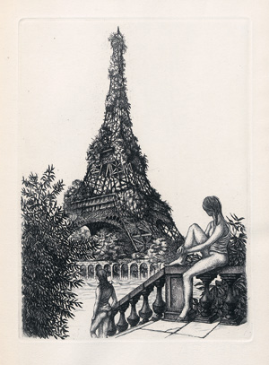 Lot 3163, Auction  125, Hugnet, Georges und Vroom, Jean-Paul, Les revenants futurs. Paris, Georges Visat, 1952. - Eines von 18 Exemplaren mit Extrasuite