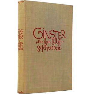 Lot 3204, Auction  125, Kracauer, Siegfried, Ginster - von ihm selbst geschrieben. Berlin, Fischer, 1928