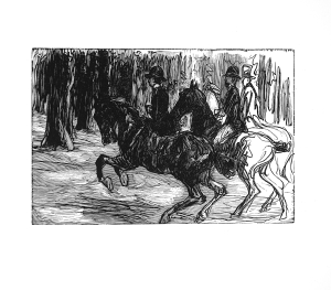 Los 3217 - Liebermann, Max - Dreißig Holzschnitt-Zeichnungen. Berlin, Heyder, 1922. - Mit dem signierten Holzschnitt "Selbstbildnis" - 1 - thumb