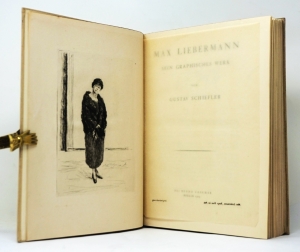 Los 3220 - Schiefler, Gustav und Liebermann, Max - Max Liebermann - Sein graphisches Werk. Berlin, B. Cassirer, 1923. - Werkverzeichnis in der maßgeblichen 3. Auflage - 1 - thumb