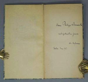Los 3256 - Morgenstern, Christian - In Phanta’s Schloss. Berlin, Richard Taendler, 1895. - Widmungsexemplar. Beigaben - 4 - thumb
