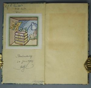 Los 3256 - Morgenstern, Christian - In Phanta’s Schloss. Berlin, Richard Taendler, 1895. - Widmungsexemplar. Beigaben - 5 - thumb