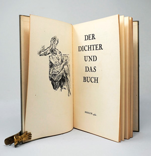 Los 3375 - Tuchmann, Emil und Schönberg, Karl - Der Dichter und das Buch. Berlin 1930. - Mit Lithographie von A. Kubin - 0 - thumb