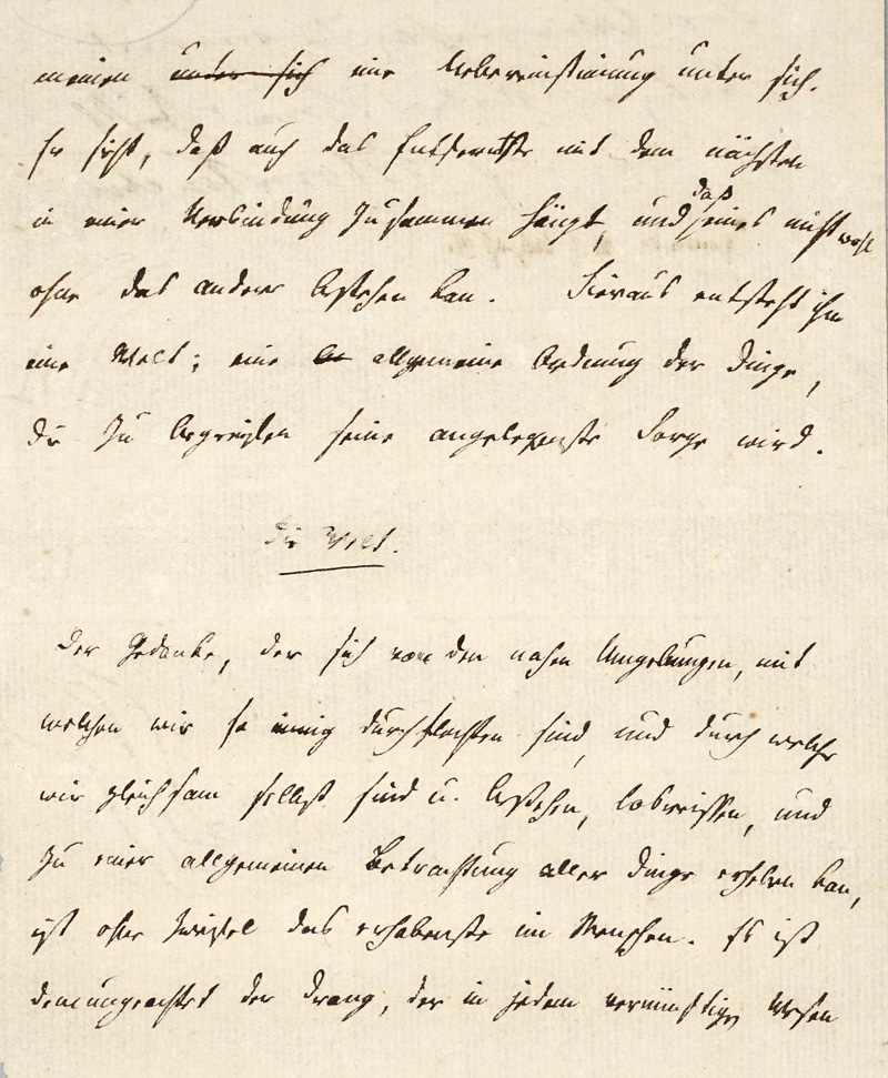 Lot 2019, Auction  125, Goethe-Kreis.- Knebel, Carl Ludwig von, Manuskript-Fragment + Beigaben