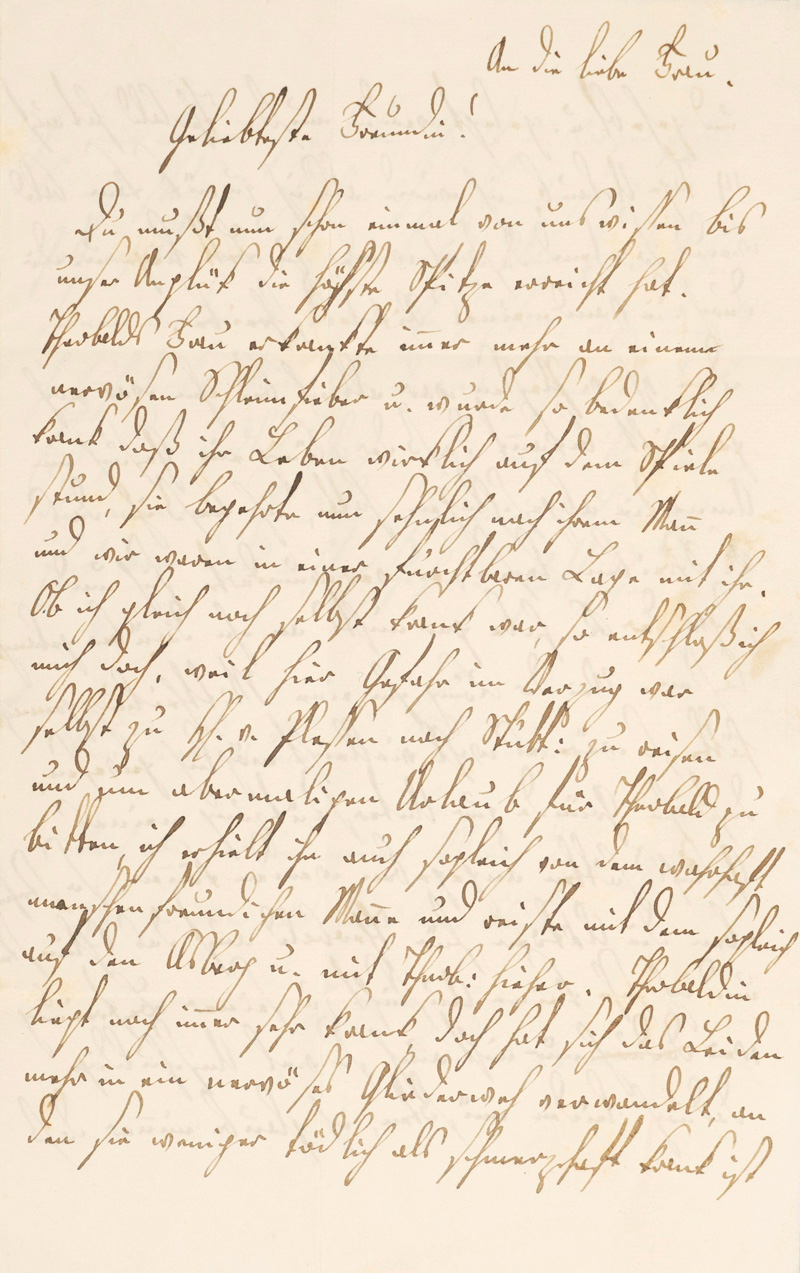 Lot 2033, Auction  125, Kerner, Justinus, Diktierter Brief, von Friederike Kerner geschrieben. 1851