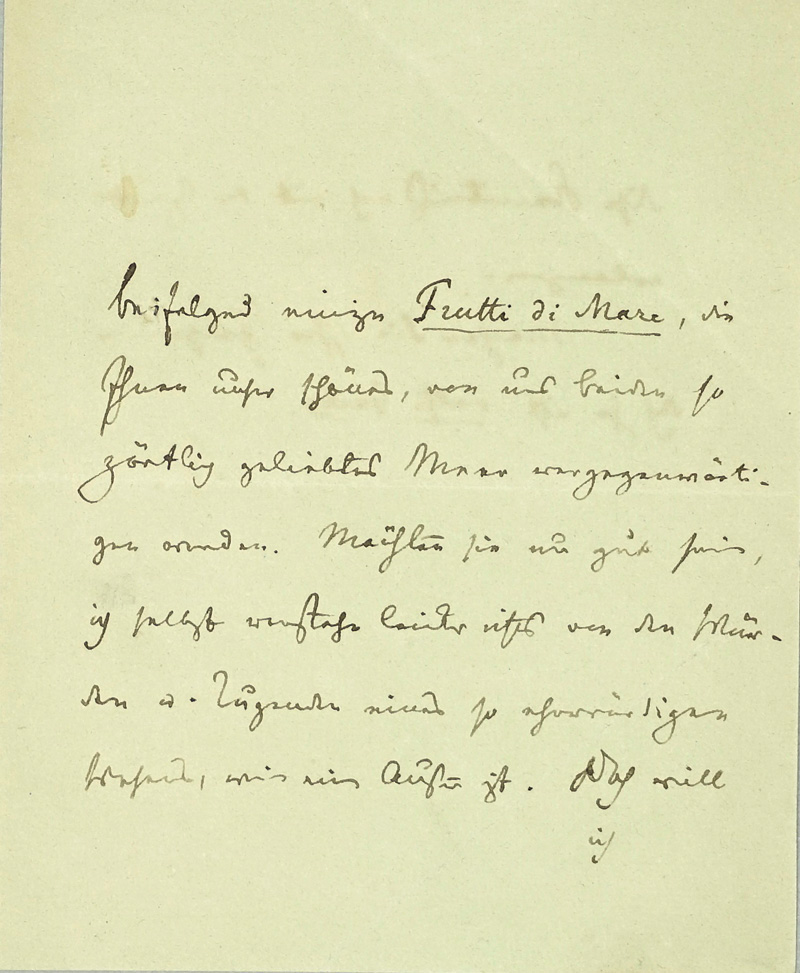 Lot 2057, Auction  125, Ungern-Sternberg, Alexander von, Billet an ein Fräulein Seidler. (Wohl um 1840)