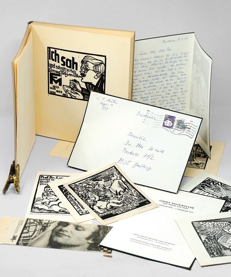 Lot 3095, Auction  125, Felixmüller, Conrad, Ich sah und schnitt in Holz. Hamburg 1952. - 300 Exemplare