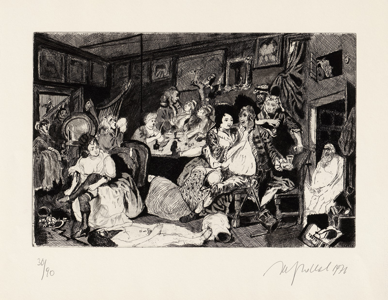 Lot 3161, Auction  125, Hrdlicka, Alfred, The Rake's Progress. Frankfurt, Berlin und Wien, Propyläen, 1971. - Mit 8 signierten Radierungen. 90 Exemplare