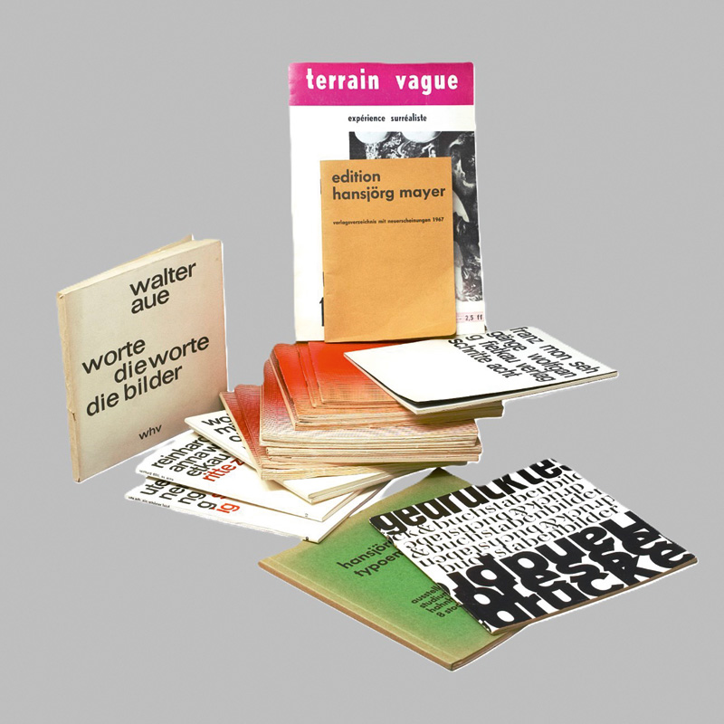 Lot 3203, Auction  125, Konkrete Poesie, Konvolut von 20 Werken. 1962-1976. - Teils mit Widmung