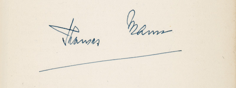 Lot 3236, Auction  125, Mann, Thomas, Buddenbrooks (Jubiläumsausgabe; sign.)