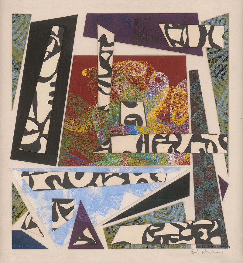 Lot 3269, Auction  125, Neuhaus, Ervin, Collage. Signierte Chromolithographie. Um 1994