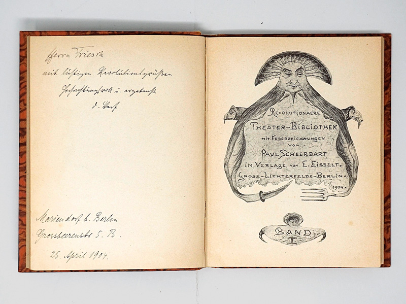Lot 3335, Auction  125, Scheerbart, Paul, Rübezahl. Berlin-Lichterfelde, Eiselt, 1904. - Widmungsexemplar