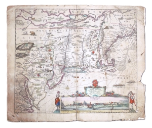 Los 25 - Danckerts, Justus - Novi Belgii novaeque Angliae nec non Partis Virginiae Tabula multis in locis emendata - 1 - thumb