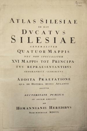 Los 219 - Homann, Erben Johann Baptist - Atlas Silesiae - 1 - thumb