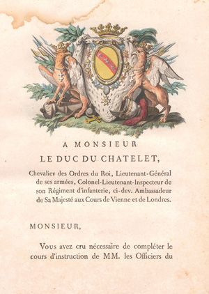 Lot 452, Auction  126, Fossé, Charles Louis François, Idées d'un militaire pour la disposition des troupes
