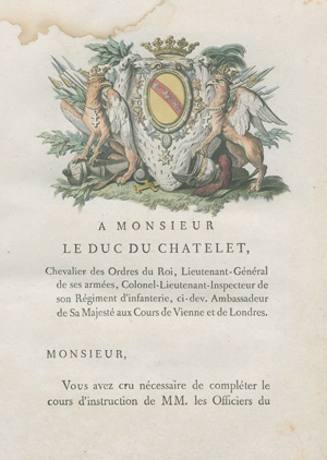 Los 452 - Fossé, Charles Louis François - Idées d'un militaire pour la disposition des troupes - 1 - thumb
