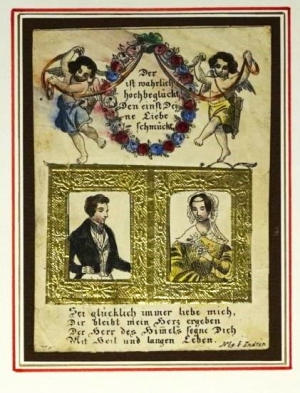 Los 2148 - Sammlung von Billets, Kupferstichen - und Zeichnungen des 18.-19. Jahrhunderts - 1 - thumb