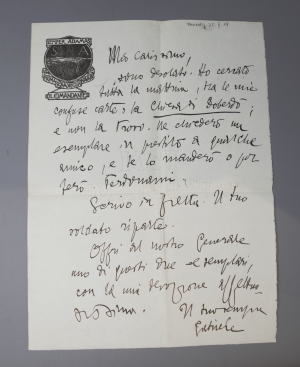 Los 2501 - Annunzio, Gabriele d' - Brief mit Beilagen an Leutnant Antonio Cippico. 1918 - 5 - thumb