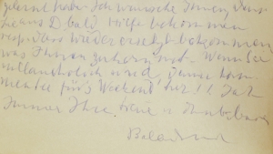 Los 2606 - Balthus. - 6 Briefe an Charlotte Wolff. 1957 - 4 - thumb