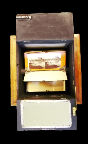 Los 3429 - Le Taxiphote - Tisch-Stereobetrachter - Stereobetrachter mit Nussbaumkorpus mit zwei Okularen - 8 - thumb