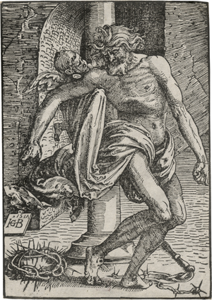 Lot 5012, Auction  126, Baldung, Hans, Christus an der Martersäule mit den Passionsinstrumenten, von einem Engel getragen