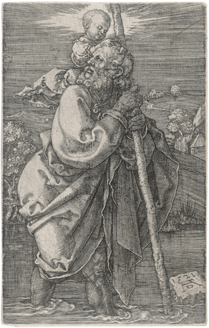 Lot 5079, Auction  126, Dürer, Albrecht, Der hl. Christopherus  mit zurückgewandtem Kopfe
