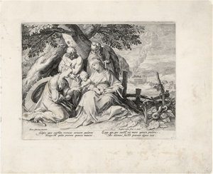 Lot 5227, Auction  126, Sadeler I, Raphael - zugeschrieben, Die Anbetung der Hirten