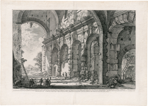 Lot 5318, Auction  126, Piranesi, Giovanni Battista, Veduta del Piano superiore del Serraglio delle Fiere