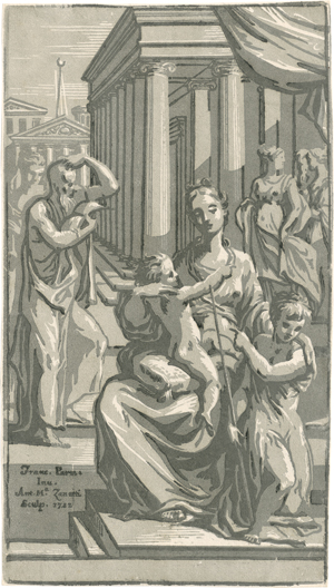 Los 5345 - Zanetti, Anton Maria - Die Madonna mit dem Kind und dem Johannesknaben - 0 - thumb