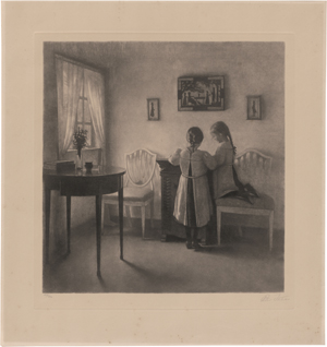 Lot 5375, Auction  126, Ilsted, Peter, Zwei spielende Mädchen