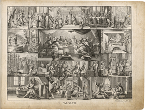 Los 5525 - Chodowiecki, Daniel Nikolaus - nach - Illustrationen zu Johann Siegmund Stoys Bilder-Akademie für die Jugend. - 0 - thumb