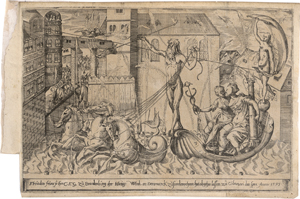 Los 5531 - Deutsch - 1595. Freuden feuer: Feuerwerk auf dem Schloss des Markgrafen von Brandenburg in Cölln an der Spree  - 0 - thumb