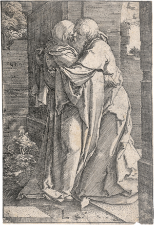 Lot 5608, Auction  126, Leyden, Lucas van, Joachim und Anna unter der Goldenen Pforte