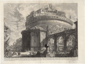 Lot 5652, Auction  126, Piranesi, Giovanni Battista, Veduta del Mausoleo d'Elio Adriano