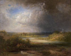 Lot 6120, Auction  126, Schleich d. Ä., Eduard, Blick auf München bei aufziehendem Gewitter