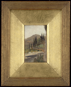 Los 6141 - Italienisch - 19. Jh. . Landschaft mit Zypressen in der Umgebung Genuas - 1 - thumb