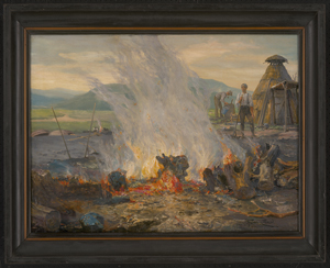 Los 6154 - Fischer-Cörlin, Ernst Albert - Pottascheherstellung im Schwarzwald - 1 - thumb