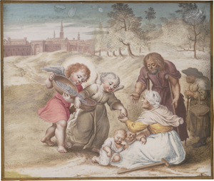 Lot 6536, Auction  126, Flämisch, 17. Jh. Zwei emblematische Darstellungen