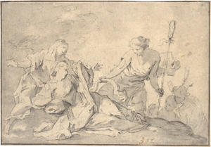 Lot 6544, Auction  126, Französisch, 18. Jh. . Diana und Callisto