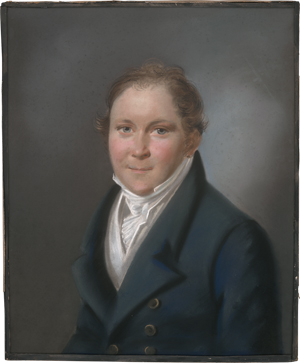 Lot 6624, Auction  126, Bardou, Karl Wilhelm, Bildnis eines Mannes im blauen Rock, wahrscheinlich eines russischen Beamten