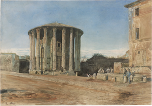 Lot 6701, Auction  126, Alt, Rudolf von, Der Tempel der Vesta auf dem Forum Boarium in Rom