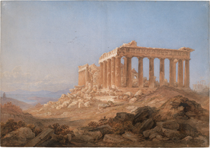 Lot 6705, Auction  126, Schweizerisch, um 1870. Der Parthenon auf der Akropolis