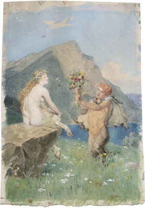 Lot 6738, Auction  126, Stichart, Alexander Otto, Die Geschichte vom Einsiedler und dem Satyrknaben